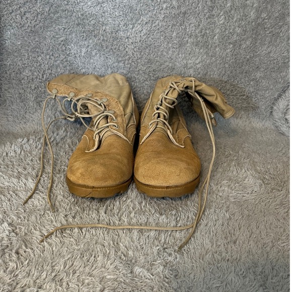 VTG 1997 RO Search US Military Combat Boots Desert Tan Hot Weather 9.5 R - Picture 7 of 16